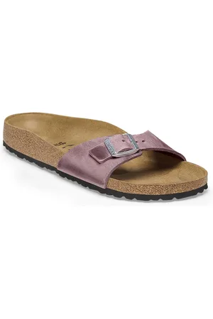 Birkenstock Madrid Lavender Narrow Width Oiled Leather One-Strap Sandals