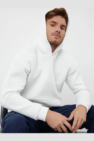 Trendyol Men Solid Hooded Sweatshirt