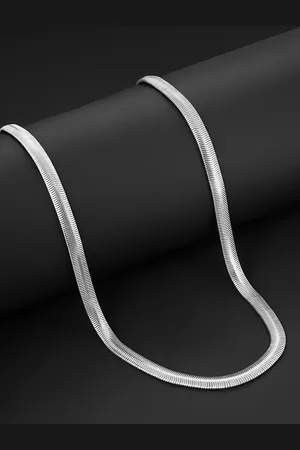 KARISHMA KREATIONS Set Of 2 Unisex Stainless Steel Silver-Plated Chains