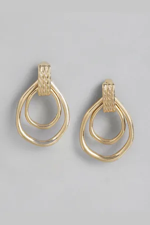 Forever New Gold-Plated Circular Hoop Earrings