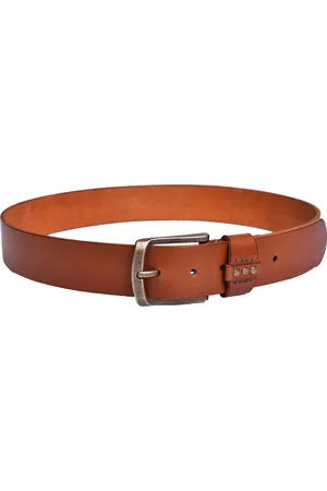 BELWABA Men Tan Belts