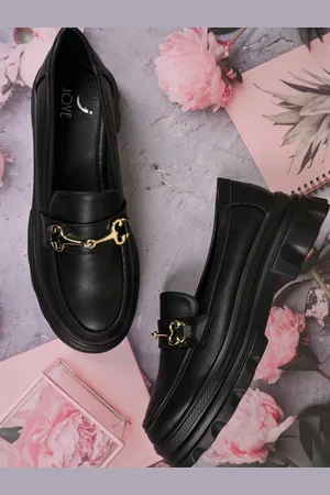 Jove Women Round Toe Horsebit Loafers