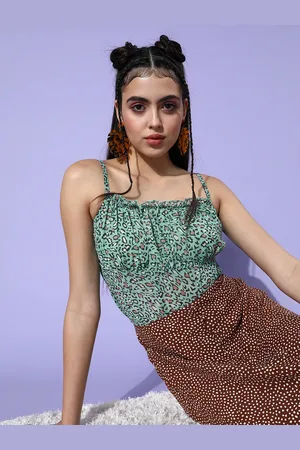 DODO & MOA Women Multi-Coloured Animal Printed Top