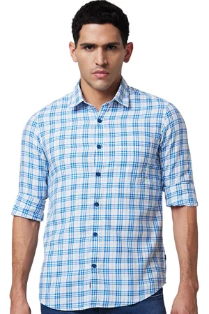 SPYKAR Men Slim Fit Opaque Checked Casual Shirt