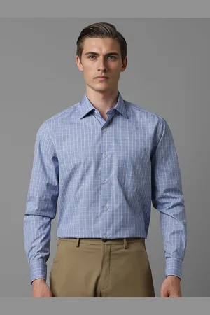 Louis Philippe Men Opaque Checked Formal Shirt