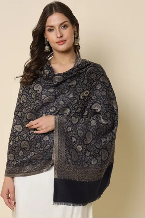 HERE&NOW Zari Work Woven Design Shawl