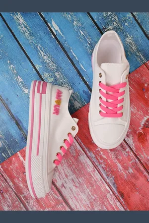 Jove Women Colourblocked PU Sneakers