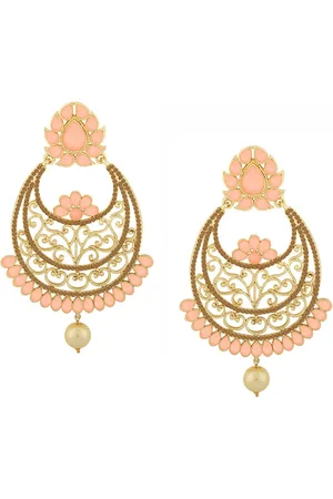 Alamod Gold Plated Classic Chandbalis Earrings