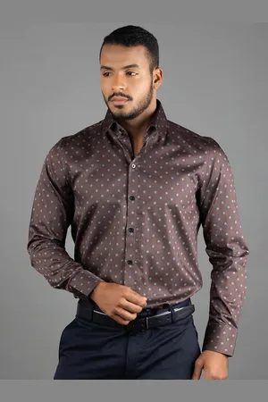 LOUIS STITCH Comfort Floral Printed Pure Cotton Formal Shirt