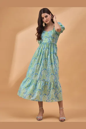 all about you Printed Empire Midi Dress