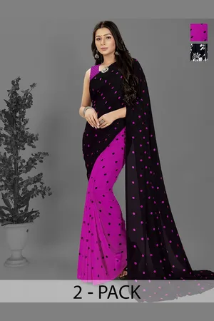 ANAND SAREES Polka Dot Saree Pack of 2