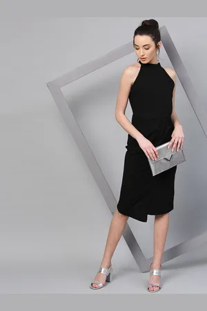 ATHENA Black Sheath Dress