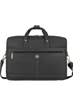 WildHorn Men Solid Leather Laptop Bag