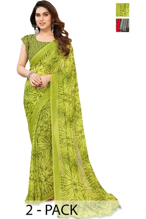 ANAND SAREES Floral Saree Pack of 2