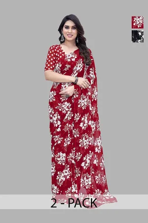 ANAND SAREES Floral Saree Pack of 2