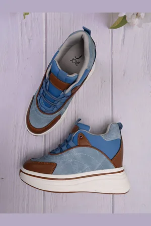 Jove Women Lace-Ups Colourblocked PU Sneakers