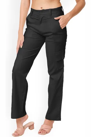 CareDone Women Straight Fit High-Rise Clean Look Cotton Jeans