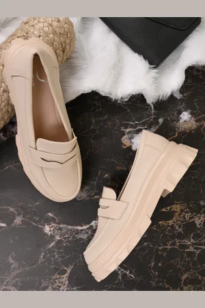 Jove Women Lightweight Heeled Penny Loafers