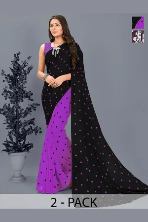 ANAND SAREES Floral Saree Pack of 2