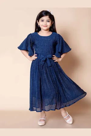 BAESD Girls Flared Sleeves Maxi Dress