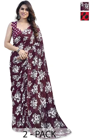 ANAND SAREES Floral Saree Pack of 2