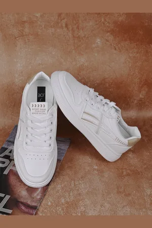 Jove Women Striped Lightweight Comfort Insole Sneakers