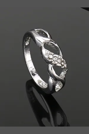 ESTELE Rhodium-Plated Finger Ring