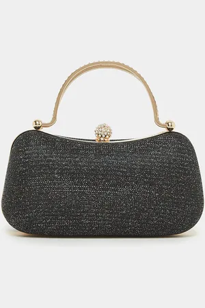 Styli Embellished Structured Handheld Bag