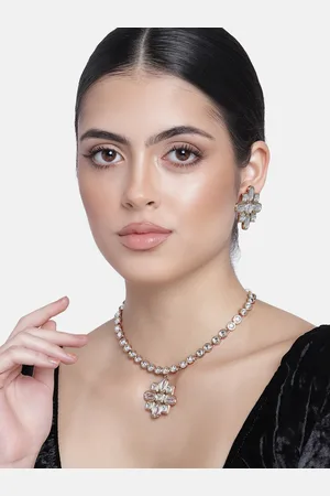 ESTELE Fashion Jewellery CZ Diamond Design Jewellery Set
