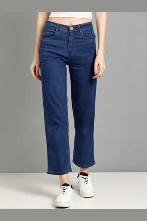Nifty Women Blue Boyfriend Fit Mid rise Clean Look Denim Stretchable Jeans