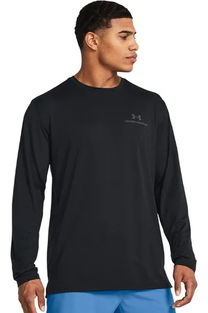 Under Armour Men Solid Round Neck Polyester Tshirt