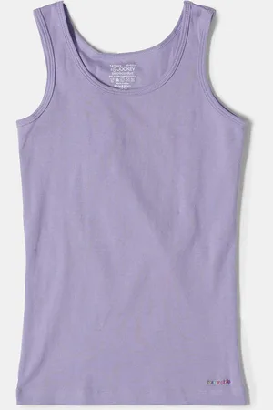 Jockey Girls Super Combed Cotton Rib Solid Inner Tank Top-SG01