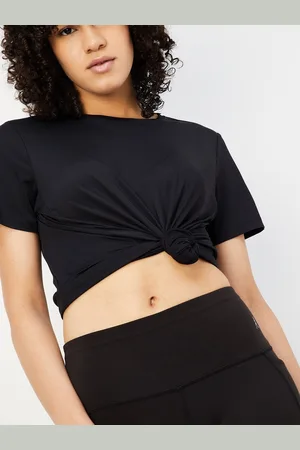 Max Collection Women Round Neck Solid T-shirt