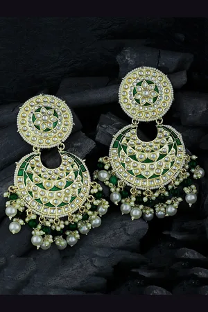 Alamod Gold-Plated Classic Chandbalis Earrings