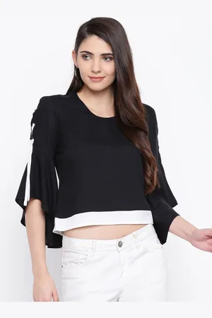DODO & MOA Women Black Solid Top