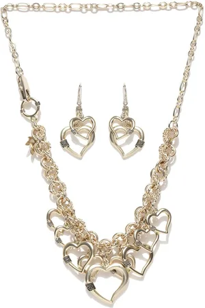 Alamod Silver-Plated Necklace And Earrings