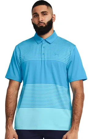Under Armour Playoff 3.0 Striped Relaxed-Fit Polo T-Shirt