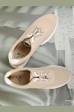 Jove Women Colourblocked Lightweight Lace Up Sneakers