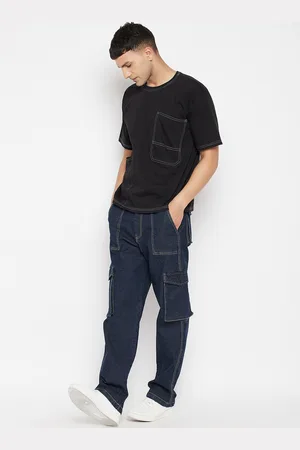 FUGAZEE Men Blue Relaxed Fit Low Distress Jeans