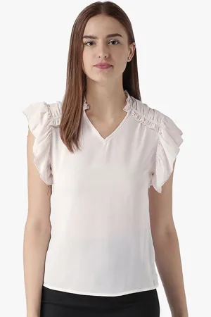 DODO & MOA Pink Women Crepe Blouson Dress