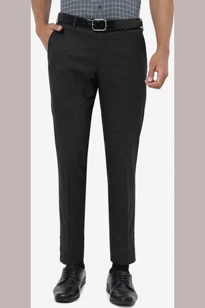 JADE BLUE Men Mid Rise Slim Fit Formal Trouser
