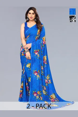 ANAND SAREES Floral Saree Pack of 2