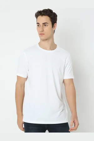 SPYKAR Men Solid Round Neck Cotton Slim Fit T-shirt