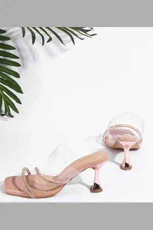 DressBerry Embellished Block Heels