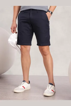 Nautica Men Solid Pure Cotton Slim Fit Chino Shorts