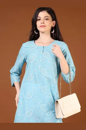 V-Mart Women Ethnic Motifs Printed Thread Work Kurta