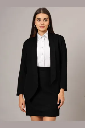 BRINN Shawl Collar Blazer & Skirt Suit