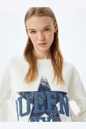 Koton Women Printed Cotton Sweatshirt