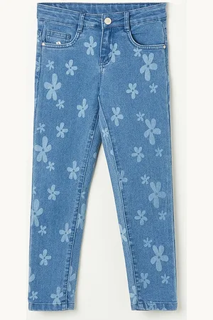 Lifestyle Girls Slim Fit Clean Look Pure Cotton Jeans