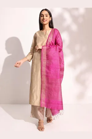Fabindia Striped Dupatta with Zari
